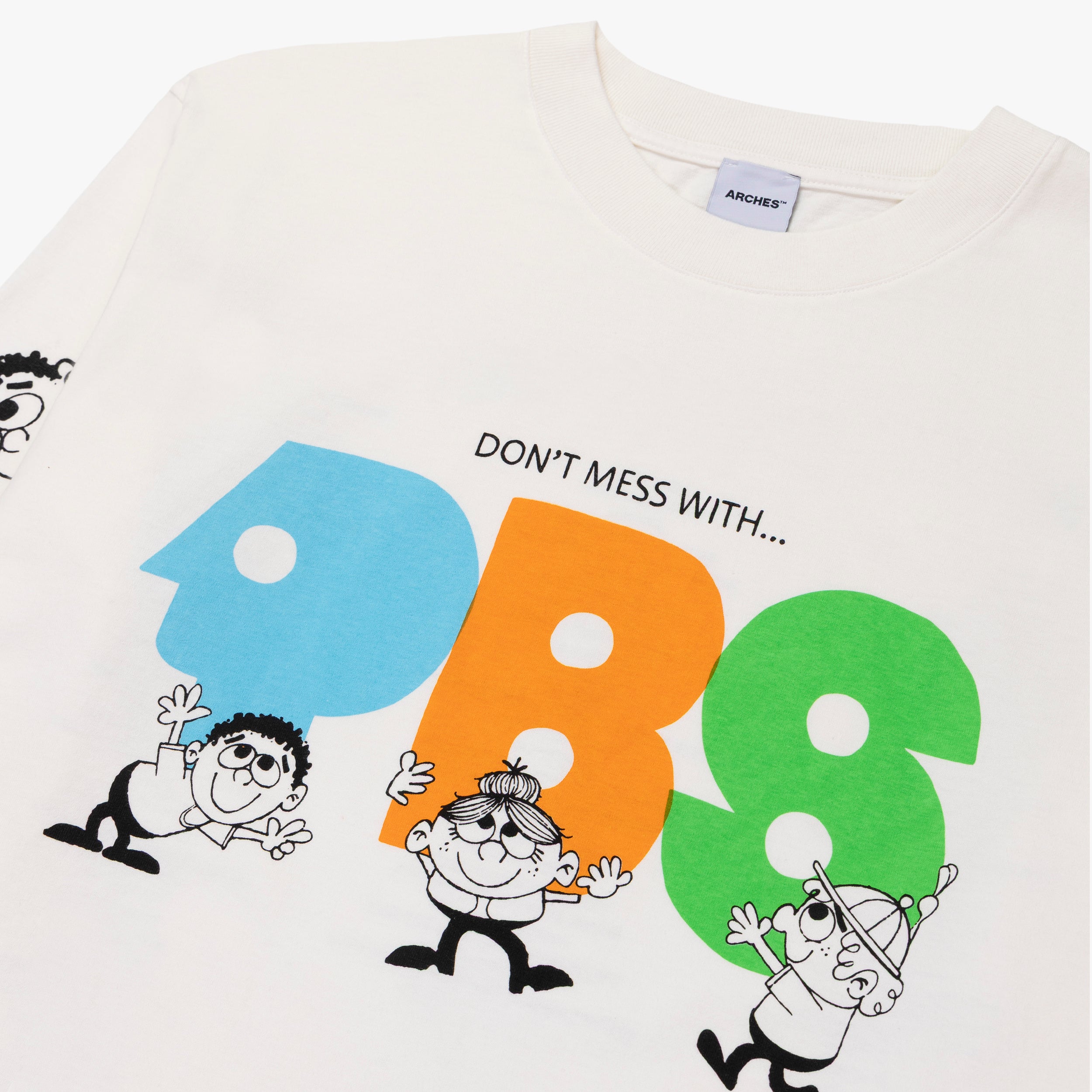 LS Regular Fit 230gsm Protect Public Media Tee by ArchesGlobal.co, high-quality long sleeve blank made in Portugal.