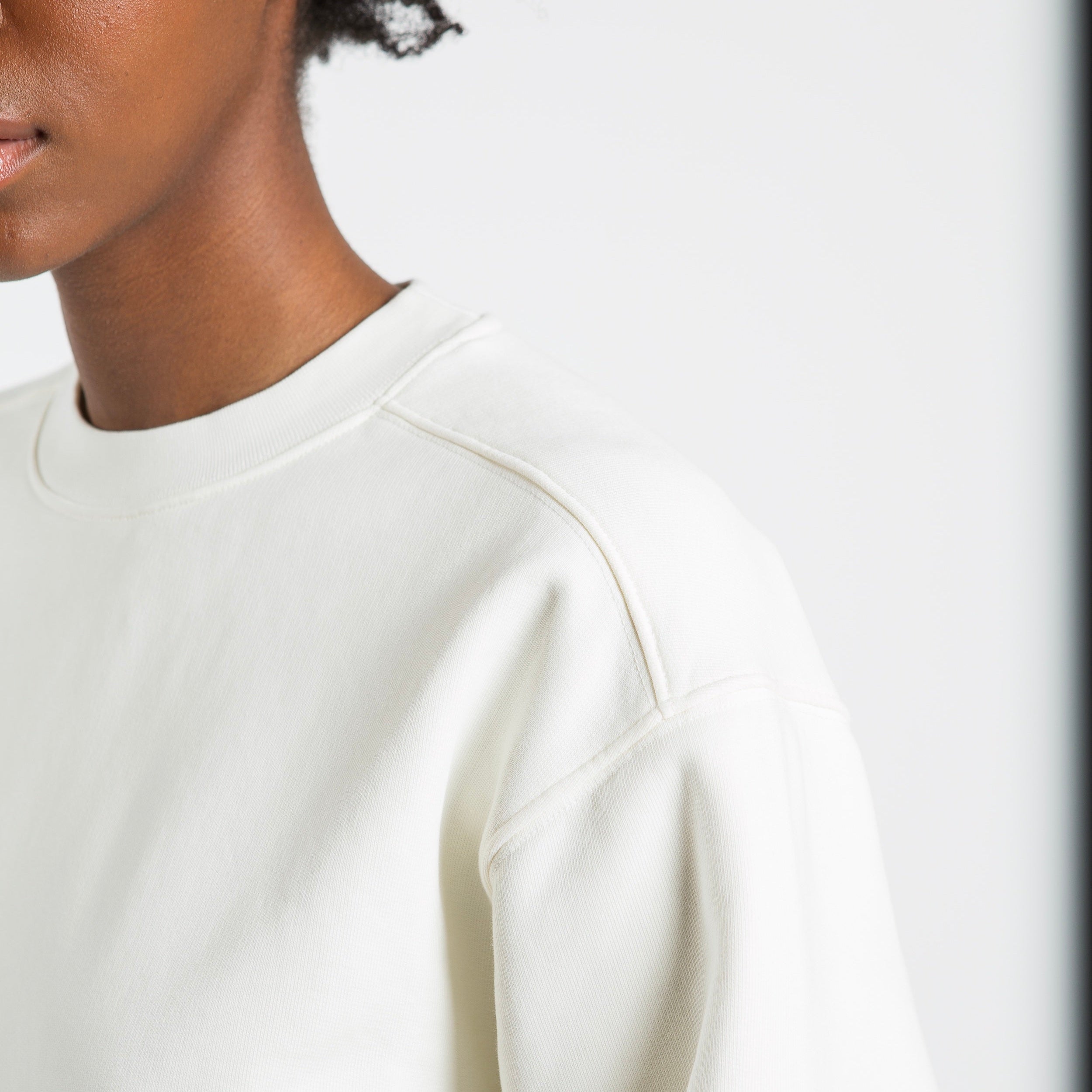 Heavyweight fleeceback crewneck by ArchesGlobal.co, luxury blank made in Portugal.